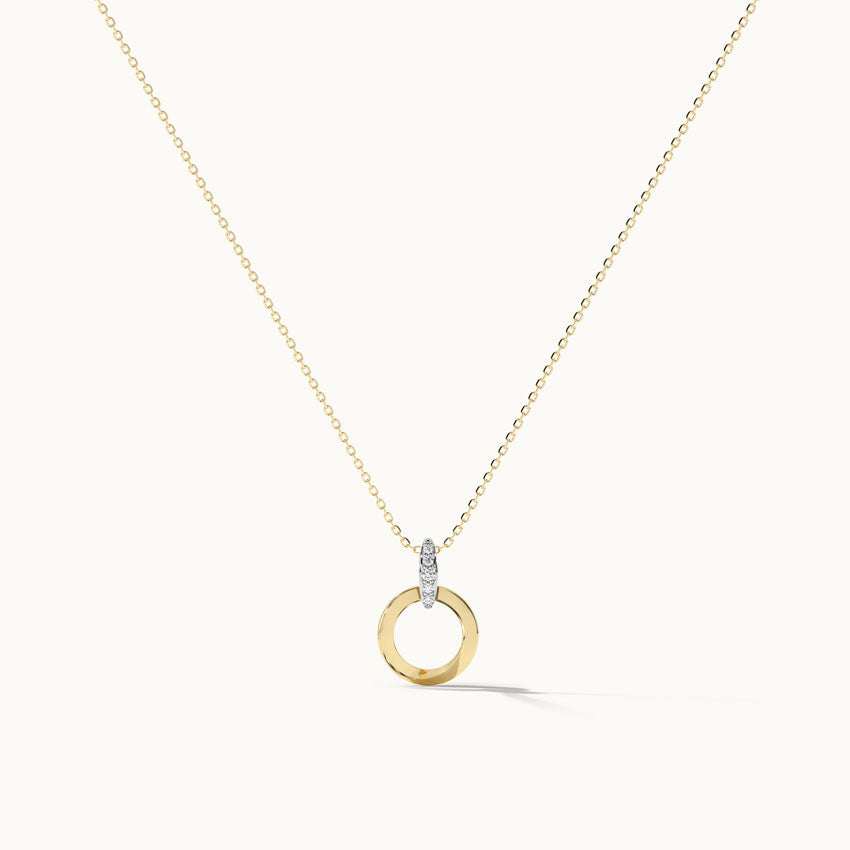 Twisted Loop Diamond Necklace