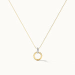 Twisted Loop Diamond Necklace, 14K Gold Vermeil, 1/20 ct Lab Grown Diamond-3