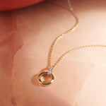 Twisted Loop Diamond Necklace, 14K Gold Vermeil, 1/20 ct Lab Grown Diamond-5