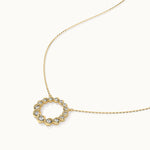 Twisted Round Diamond Necklace, 14K Gold Vermeil, 1/3 ct Lab Grown Diamond-7