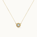 Twisted Round Opal Necklace, 14K Gold Vermeil-3