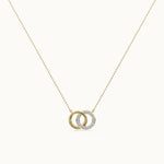 Interlocked Diamond Necklace, 14K Gold Vermeil, 1/3 ct Lab Grown Diamond-3