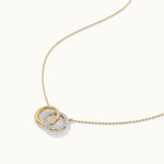 Interlocked Diamond Necklace, 14K Gold Vermeil, 1/3 ct Lab Grown Diamond-7