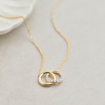 Interlocked Diamond Necklace, 14K Gold Vermeil, 1/3 ct Lab Grown Diamond-6