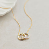 Interlocked Diamond Necklace, 14K Gold Vermeil, 1/3 ct Lab Grown Diamond-6