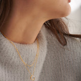 Interlocked Round Diamond Necklace, 14K Gold Vermeil, 1/3 ct Lab Grown Diamond-2