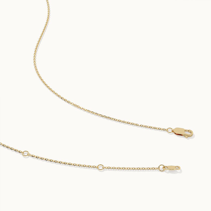 Interlocked Heart Diamond Necklace, 14K Solid Gold, 1/10 ct Lab Grown Diamond-8