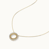 Sun Diamond Pendant Necklace, 14K Solid Gold, 1/3 ct Lab Grown Diamond-7