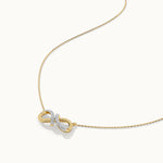Elegant Infinity Diamond Necklace, 14K Gold Vermeil, 1/8 ct Lab Grown Diamond-7