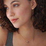 Elegant Infinity Diamond Necklace, 14K Gold Vermeil, 1/8 ct Lab Grown Diamond-2