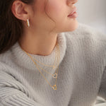 Heart Diamond Necklace, 14K Solid Gold, 1/3 ct Lab Grown Diamond-2
