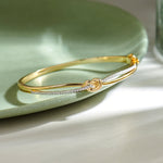 Celtic Diamond Knot Bracelet, 14K Solid Gold, 1/3 ct Lab Grown Diamond-8