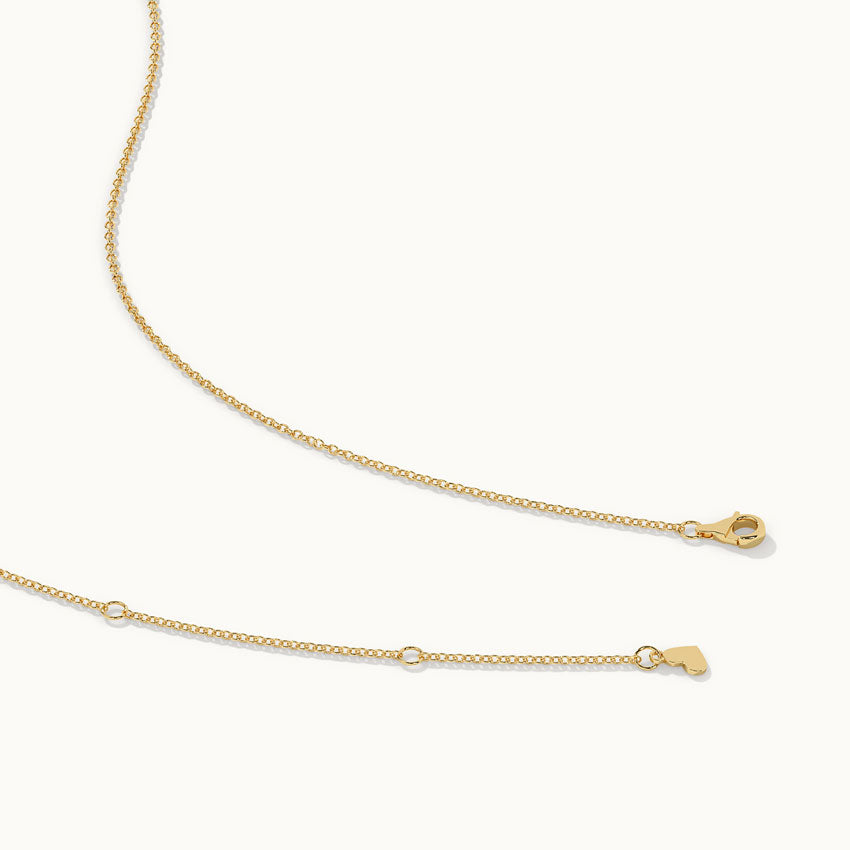 Heart Pave Diamond Necklace, 14K Gold Vermeil, 1/3 ct Lab Grown Diamond-7