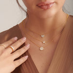 Heart Pave Diamond Necklace, 14K Gold Vermeil, 1/3 ct Lab Grown Diamond-2