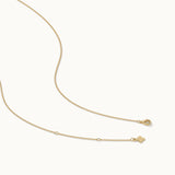 Star Pave Diamond Necklace, 14K Solid Gold, 1/4 ct Lab Grown Diamond-8