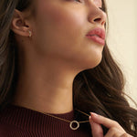 Twisted Diamond Necklace, 14K Gold Vermeil, 1/2 ct Lab Grown Diamond-2