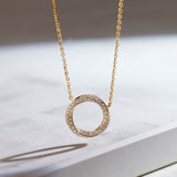 Twisted Diamond Necklace, 14K Gold Vermeil, 1/2 ct Lab Grown Diamond-6