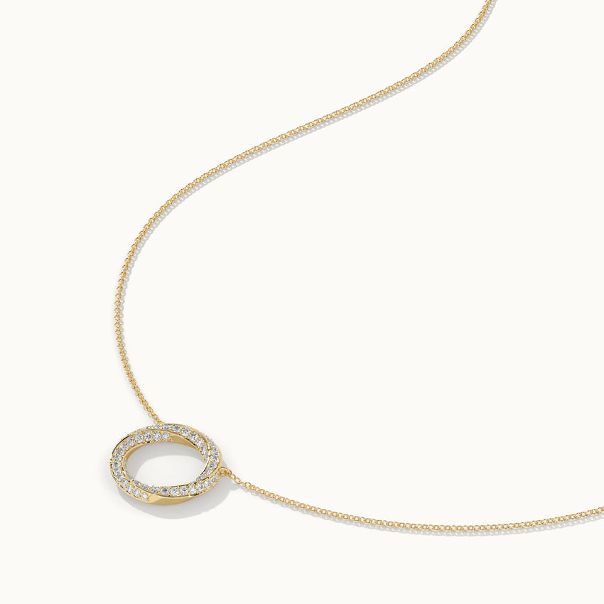 Twisted Diamond Necklace