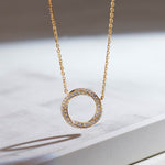 Twisted Diamond Necklace, 14K Solid Gold, 1/2 ct Lab Grown Diamond-6