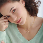 Twisted Diamond Necklace, 14K Solid Gold, 1/2 ct Lab Grown Diamond-5