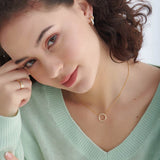 Twisted Diamond Necklace, 14K Solid Gold, 1/2 ct Lab Grown Diamond-5