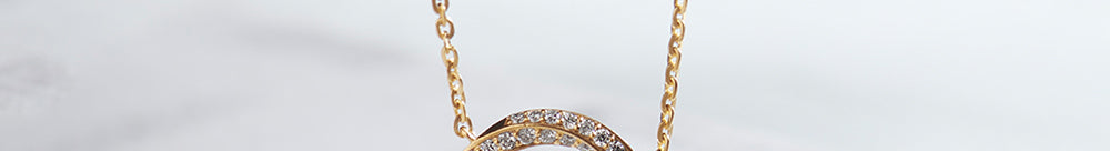 Twisted Diamond Necklace, 14K Gold Vermeil, 1/2 ct Lab Grown Diamond-1