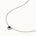 Geometric Diamond Necklace, 14K Gold Vermeil, 1/10 ct Lab Grown Diamond-5