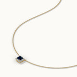 Geometric Diamond Necklace, 14K Gold Vermeil, 1/10 ct Lab Grown Diamond-5