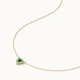 Trillion Diamond Necklace, 14K Gold Vermeil, 1/4 ct Lab Grown Diamond-7