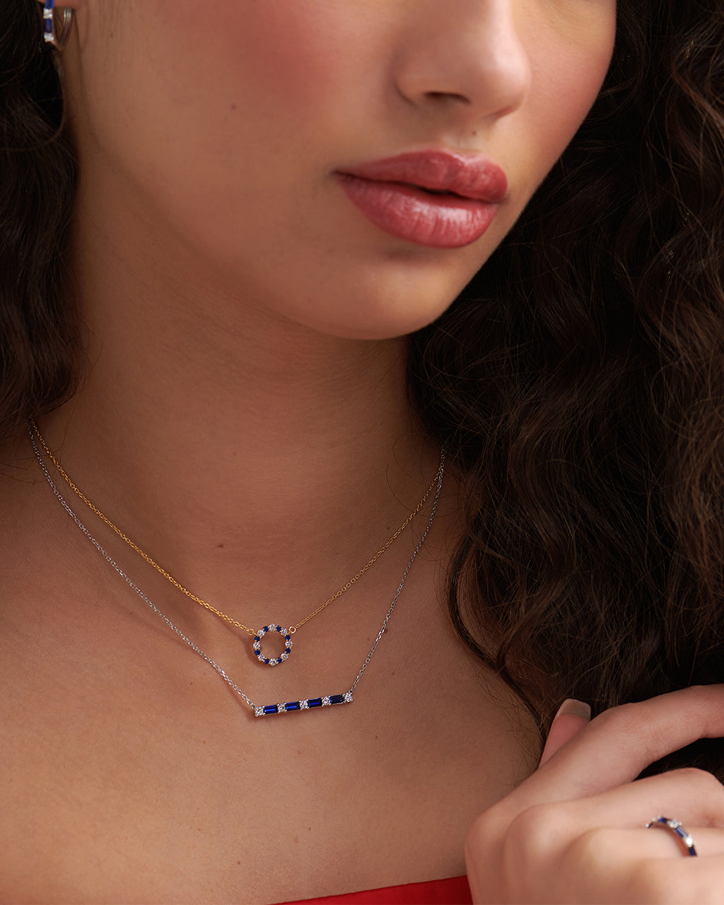 Round Diamond Necklace, 14K Gold Vermeil, 1/4 ct Lab Grown Diamond-5