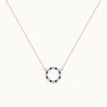 Round Diamond Necklace, 14K Gold Vermeil, 1/4 ct Lab Grown Diamond-3