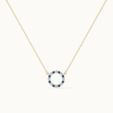 Round Diamond Necklace, 14K Gold Vermeil, 1/4 ct Lab Grown Diamond-3