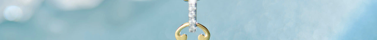 Circlet Bee Buzz Diamond Necklace, 14K Gold Vermeil, 1/5 ct Lab Grown Diamond-1