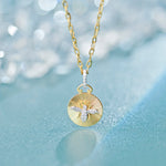 Circlet Bee Buzz Diamond Necklace, 14K Solid Gold, 1/5 ct Lab Grown Diamond-1