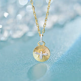 Circlet Bee Buzz Diamond Necklace, 14K Solid Gold, 1/5 ct Lab Grown Diamond-1