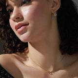 Interlocked Circle Diamond Necklace, 14K Gold Vermeil, 1/3 ct Lab Grown Diamond-2
