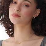 Twisted Interlocked Diamond Necklace, 14K Gold Vermeil, 1/10 ct Lab Grown Diamond-2