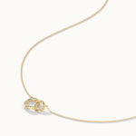 Twisted Interlocked Diamond Necklace, 14K Gold Vermeil, 1/10 ct Lab Grown Diamond-7