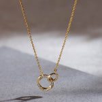 Twisted Interlocked Diamond Necklace, 14K Gold Vermeil, 1/10 ct Lab Grown Diamond-6