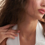Twisted Interlocked Diamond Necklace, 14K Gold Vermeil, 1/10 ct Lab Grown Diamond-5