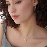 Quirky Cera Necklace, 14K Solid Gold-5