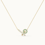 Quirky Cera Necklace, 14K Solid Gold-3
