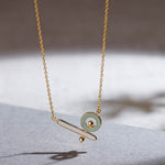 Quirky Cera Necklace, 14K Solid Gold-6