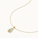 Teardrop Diamond Necklace, 14K Solid Gold, 1/6 ct Lab Grown Diamond-7