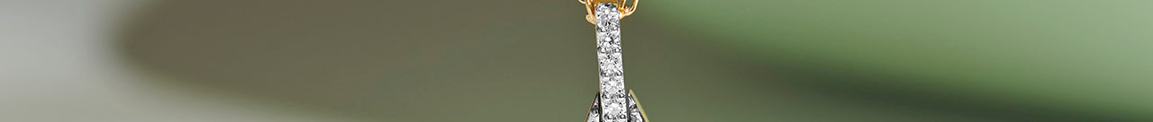 Hollow Leaf Diamond Necklace, 14K Gold Vermeil, 1/6 ct Lab Grown Diamond-1