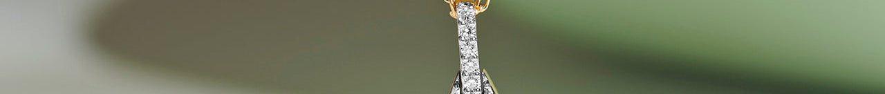 Hollow Leaf Diamond Necklace, 14K Solid Gold, 1/6 ct Lab Grown Diamond-1