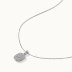 Rectangle Cluster Diamond Necklace, 14K Solid Gold, 1/2 ct Lab Grown Diamond-7