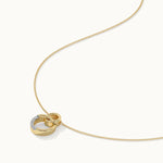 Interlinked Diamond Necklace, 14K Solid Gold, 1/20 ct Lab Grown Diamond-7