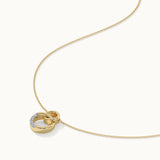 Interlinked Diamond Necklace, 14K Solid Gold, 1/20 ct Lab Grown Diamond-7