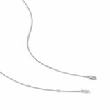 Hollow Heart Diamond Necklace, Sterling Silver, 1/5 ct Lab Grown Diamond-7